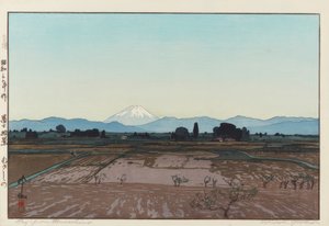 Fuji z Musashino autorstwa Yoshida Hiroshi