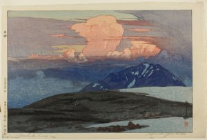 Góry Goshiki (Goshikihara), z serii „Dwanaście scen Alp Japońskich (Nihon arupusu junidai no uchi)” autorstwa Yoshida Hiroshi