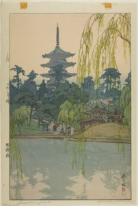 Staw Sarusawa autorstwa Yoshida Hiroshi