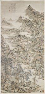 krajobraz po Huang gong autorstwa Yu Wang