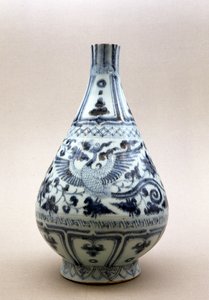 Wazon niebiesko-biały, dynastia Yuan (1206-1368) (ceramika)