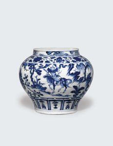 Guan biały i niebieski, połowa XIV w. (ceramika) autorstwa Yuan Dynasty Chinese School