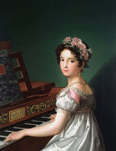 Manuela González Velázquez grająca na pianinie