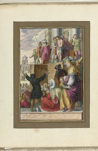 Chrystus ukazany ludziom (Ecce homo) Męka Chrystusa (tytuł serii) autorstwa Zacharias Dolendo