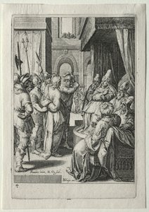 Zestaw pasyjny:  Chrystus przed Herodem autorstwa Zacharias Dolendo