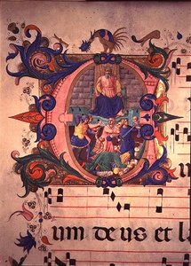 Mszał 515 f.13v Rzeź niewiniątek, z księgi chóralnej wykonanej przed 1449 r. (szczegóły zob. 88910-11)