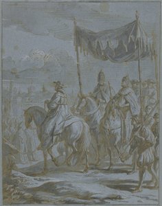 Wejście procesji cesarza i papieża do miasta autorstwa Zeger Jacob van Helmont