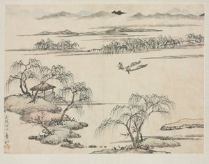 Album krajobrazowy w różnych stylach: Strumień Wuling, 1684.