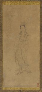 Stojący Guanyin, XVII wiek. autorstwa Zhang Hong