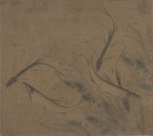 Ryba na zabawie, XII-koniec XIII wieku. autorstwa Zhao Kexiong
