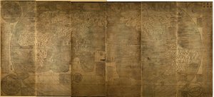 Kunyu Wanguo Quantu Mapa niezliczonych krajów świata, 1602 autorstwa Zhong Wentao