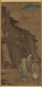 Most Skalny na Górze Tiantai, 1178. autorstwa Zhou Jichang