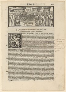Strona z Livius Historiabum Libri, 1520.