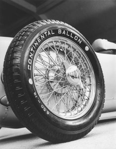 Przednie koło samochodu wyścigowego Auto-Union z 1911 r., ok. 1934-1935 r.