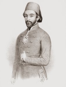Abdulmejid I, 31. sułtan Imperium Osmańskiego. Portret. autorstwa . .