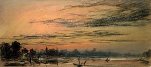 Afterglow dwie godziny po zachodzie słońca autorstwa Frederick (attr. to) Barnard