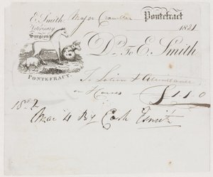 Rolnicza medycyna weterynaryjna Rachunek weterynaryjny autorstwa Frederick (attr. to) Barnard