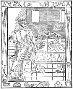 Alessandro Capo Bianco, włoski inżynier wojskowy autorstwa Ferdinand Georg Waldmuller