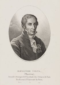 Alessandro Volta, włoski fizyk i wynalazca, ok. 1800