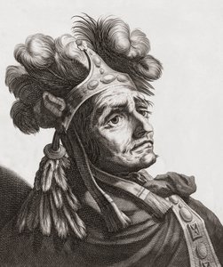 Atahualpa, ostatni cesarz Inków. Portret. autorstwa . .