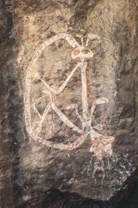 Australia, Terytorium Północne, Ziemia Arnhem, Park Narodowy Kakadu, Skała Nourlangie, Malowidła naskalne Aborygenów