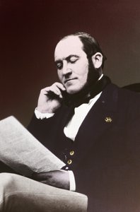 Baron Georges Eugeniusz Haussmann. ok. 1865 (zdjęcie czarno-białe) autorstwa . .