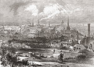 Birmingham, West Midlands, Anglia pod koniec XIX wieku, z „Naszego kraju” opublikowane w 1898 r. autorstwa Ferdinand Georg Waldmuller