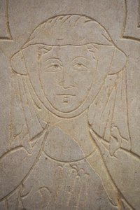 Burgundia, Lancharre, gmina Chapaize 71460. W kościele Notre Dame, Isabelle de Vauvry autorstwa . .