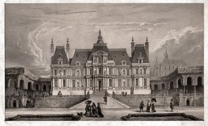 Zamek Maison Lafitte, ok. 1850 (rycina) autorstwa . .