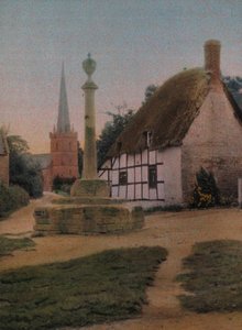 Domek kryty strzechą autorstwa Frederick (attr. to) Barnard
