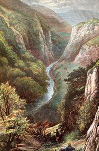 Dovedale, Peak District, Derbyshire, Anglia, autorstwa . .
