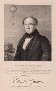 Edward Spencer, angielski prawnik i aeronauta autorstwa Frederick (attr. to) Barnard