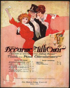 Elegancki mężczyzna otacza ładne kobiety w Belle Epoque. ok. 1913 (ilustracja) autorstwa . .