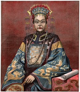 Cesarzowa wdowa Cixi autorstwa . .