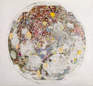 Mapa geologiczna księżyca autorstwa Frederick (attr. to) Barnard