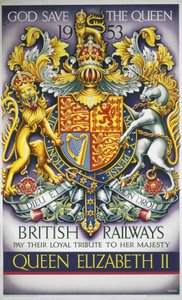 „God Save the Queen”, plakat BR autorstwa Ferdinand Georg Waldmuller