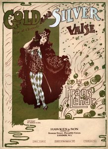 Złoto i srebro, walc Franza Lehara. ok. 1904 (ilustracja) autorstwa . .