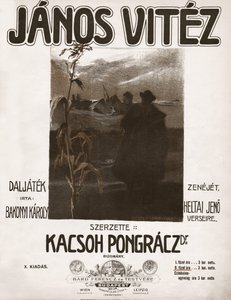 Janos Vitez, operetka węgierskiego kompozytora Kacsoha Pongracza. 1904 (ilustracja) autorstwa . .