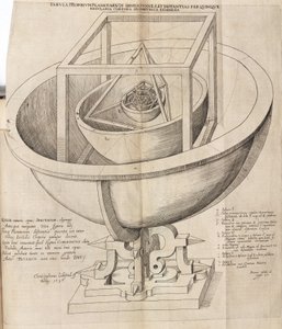 Keplerowski model wszechświata autorstwa Frederick (attr. to) Barnard