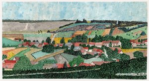 Krajobraz we francuskiej wsi, ok. 1950 autorstwa . .