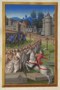 Les Très Riches Heures du Duc de Berry, Folio 90v - Jeździec śmierci autorstwa Unbekannt 2321