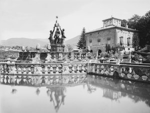 Główna fontanna w Villa Lante w Bagnaia na obrzeżach Viterbo. autorstwa Henry Charles Fehr