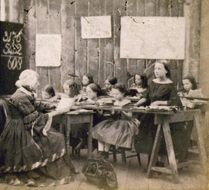 Lekcja matematyki, ok. 1890 (zdjęcie) autorstwa Frederick (attr. to) Barnard