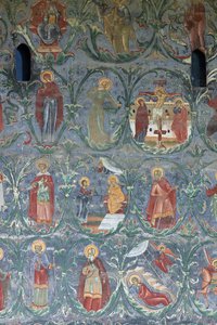 Klasztor (manastirea Sucevita). Kościół. Zewnętrzny. Ściana południowa. Malarstwo ścienne. autorstwa . .