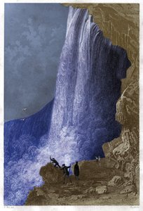 Wodospad Niagara, USA. ok. 1860 (Grawerowanie) autorstwa . .