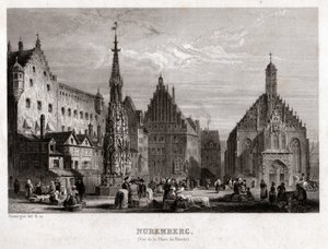 Norymberga, ok. 1830 (rycina) autorstwa . .