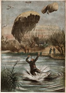 Niemiecki spadochroniarz podczas I wojny światowej. Niemiecki spadochroniarz w I wojnie światowej. autorstwa Ferdinand Georg Waldmuller