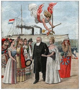 Paul Kruger w Europie autorstwa . .