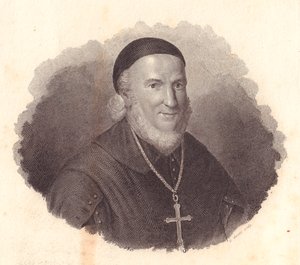 Portret biskupa włoskiego Adeodato Turchi (1724-1803), miedzioryt G Guzziego z obrazu Francesco Viciry autorstwa William Walcutt