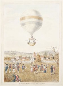 Balon Sadlera wzlot z Hackney autorstwa Frederick (attr. to) Barnard